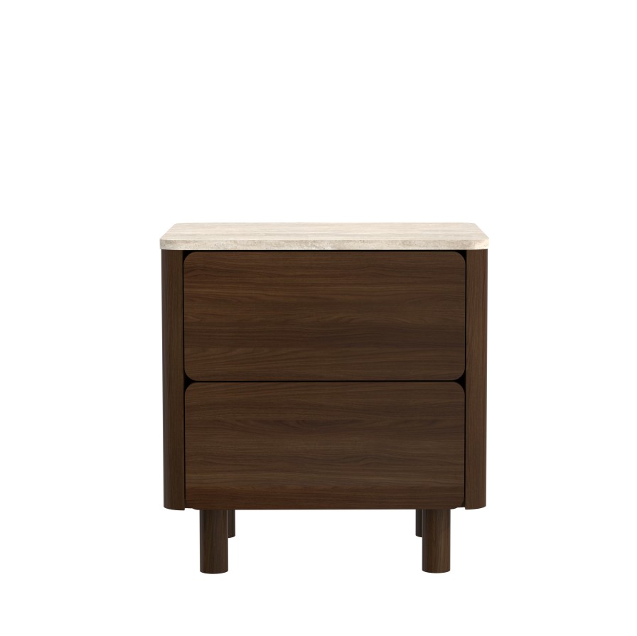 MARVENE 2 Drawer Nightstand